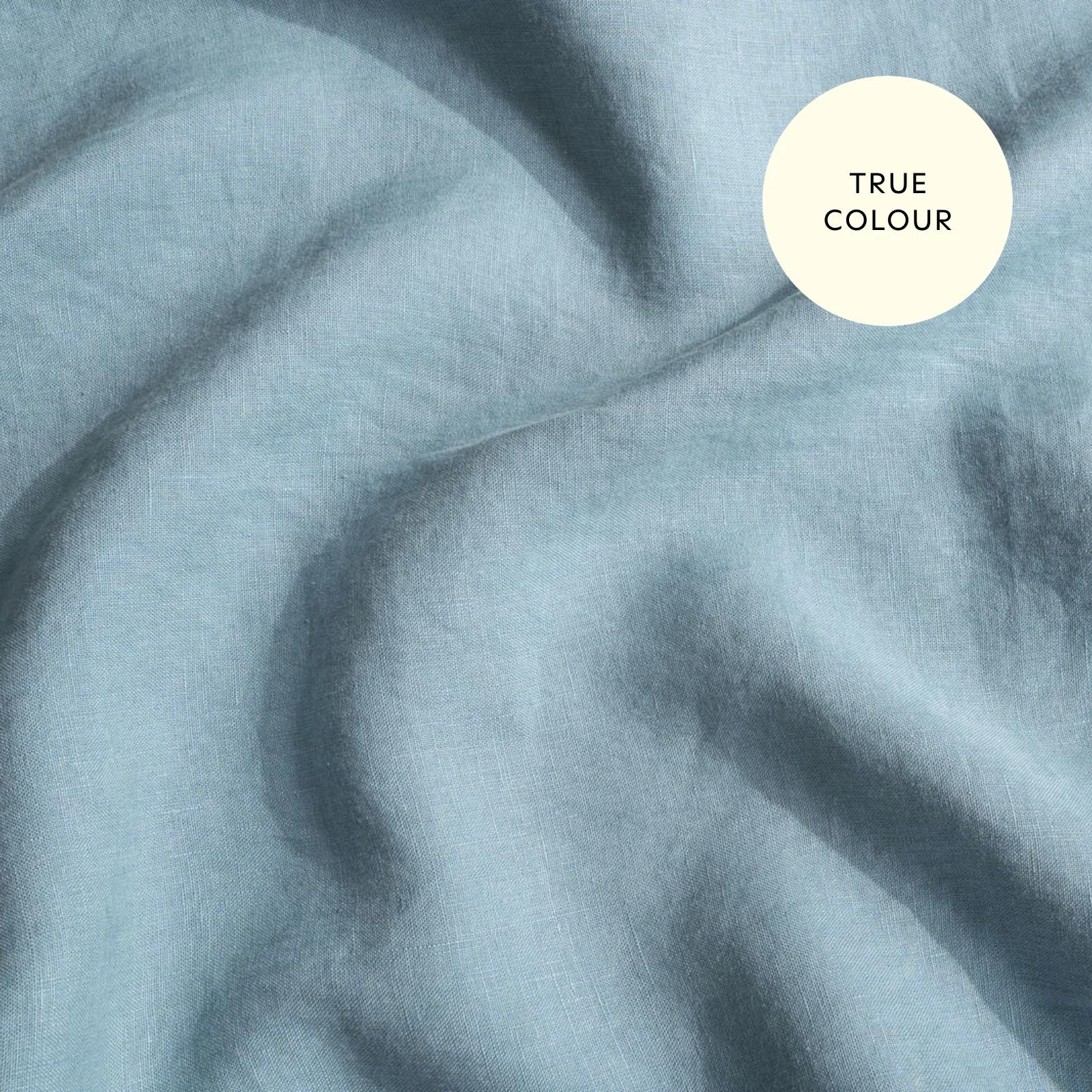 French Flax Linen Double Sided Quilt Cover in Marine Blue/Marine Blue Stripe - Image 11