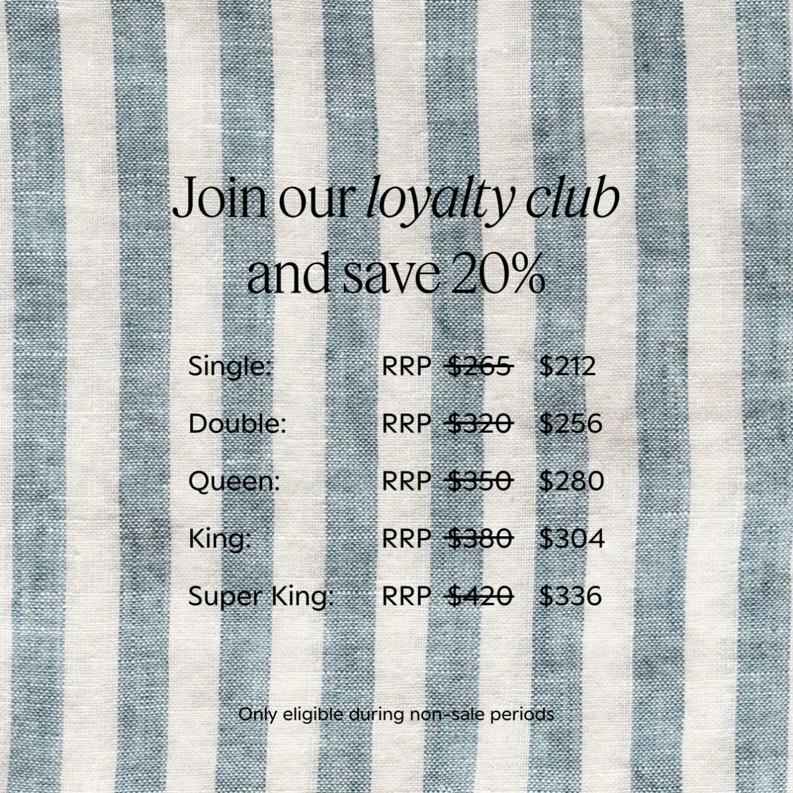 French Flax Linen Double Sided Quilt Cover in Marine Blue/Marine Blue Stripe - Image 3