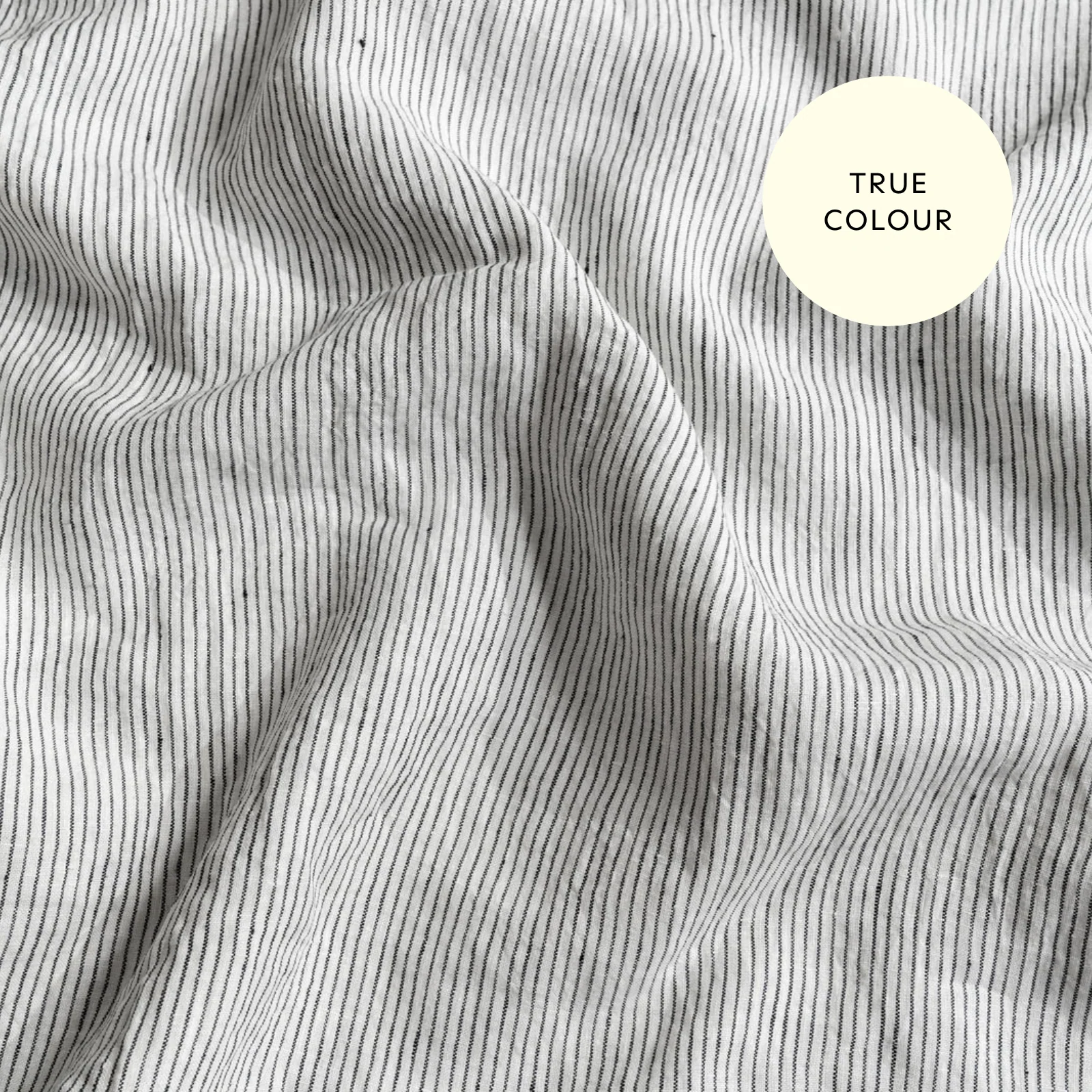 French Flax Linen Double Sided Quilt Cover in Sage/Pinstripe - Image 12