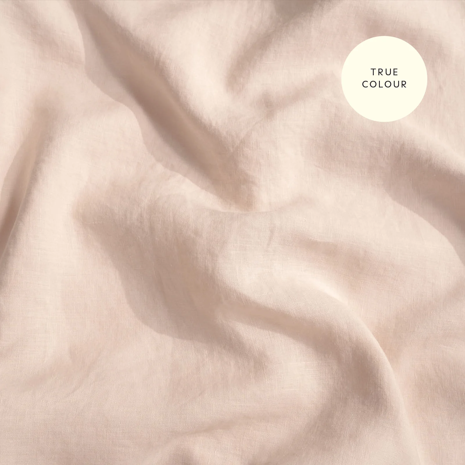French Flax Linen Fitted Sheet in Blush - Image 8