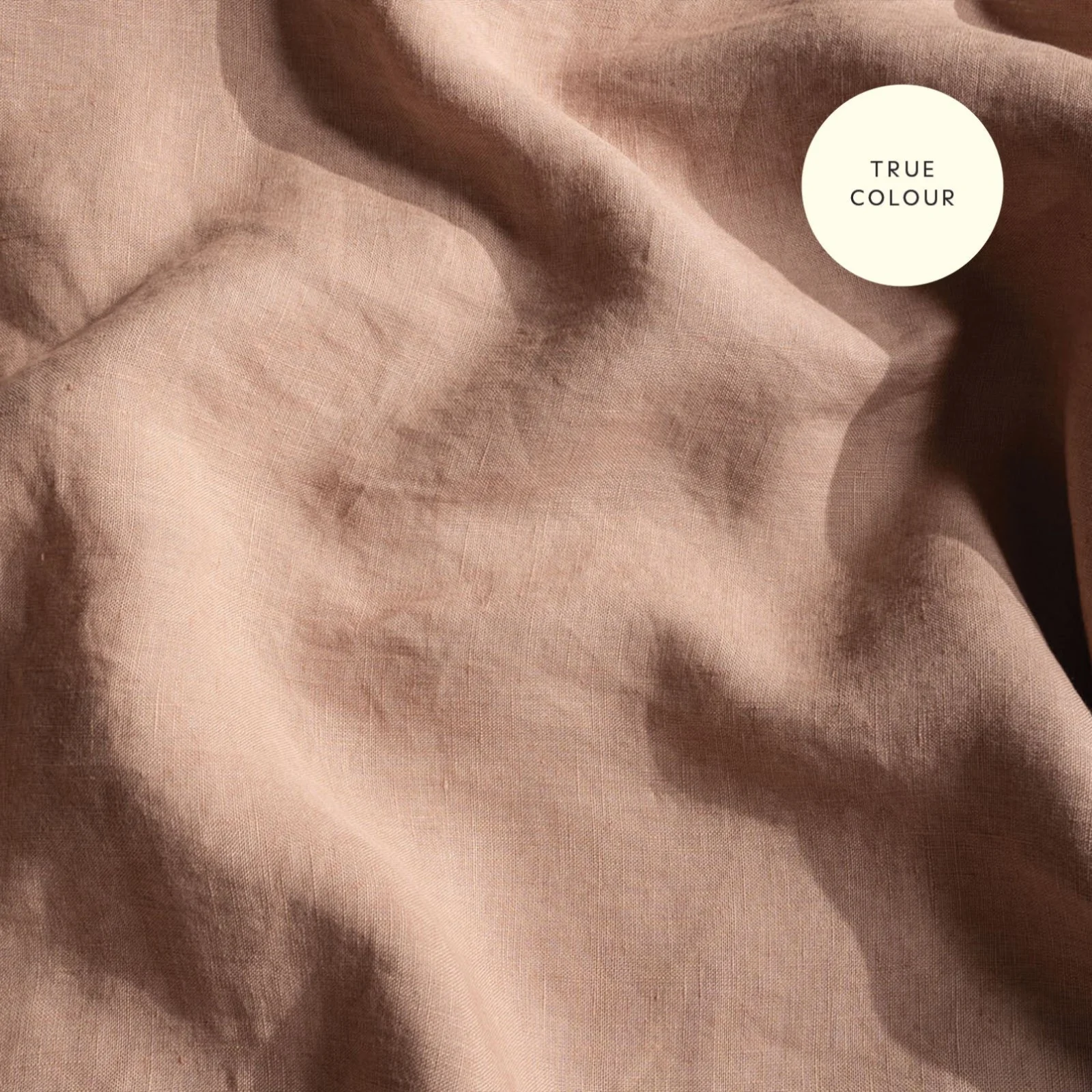 French Flax Linen Fitted Sheet in Clay - Image 8