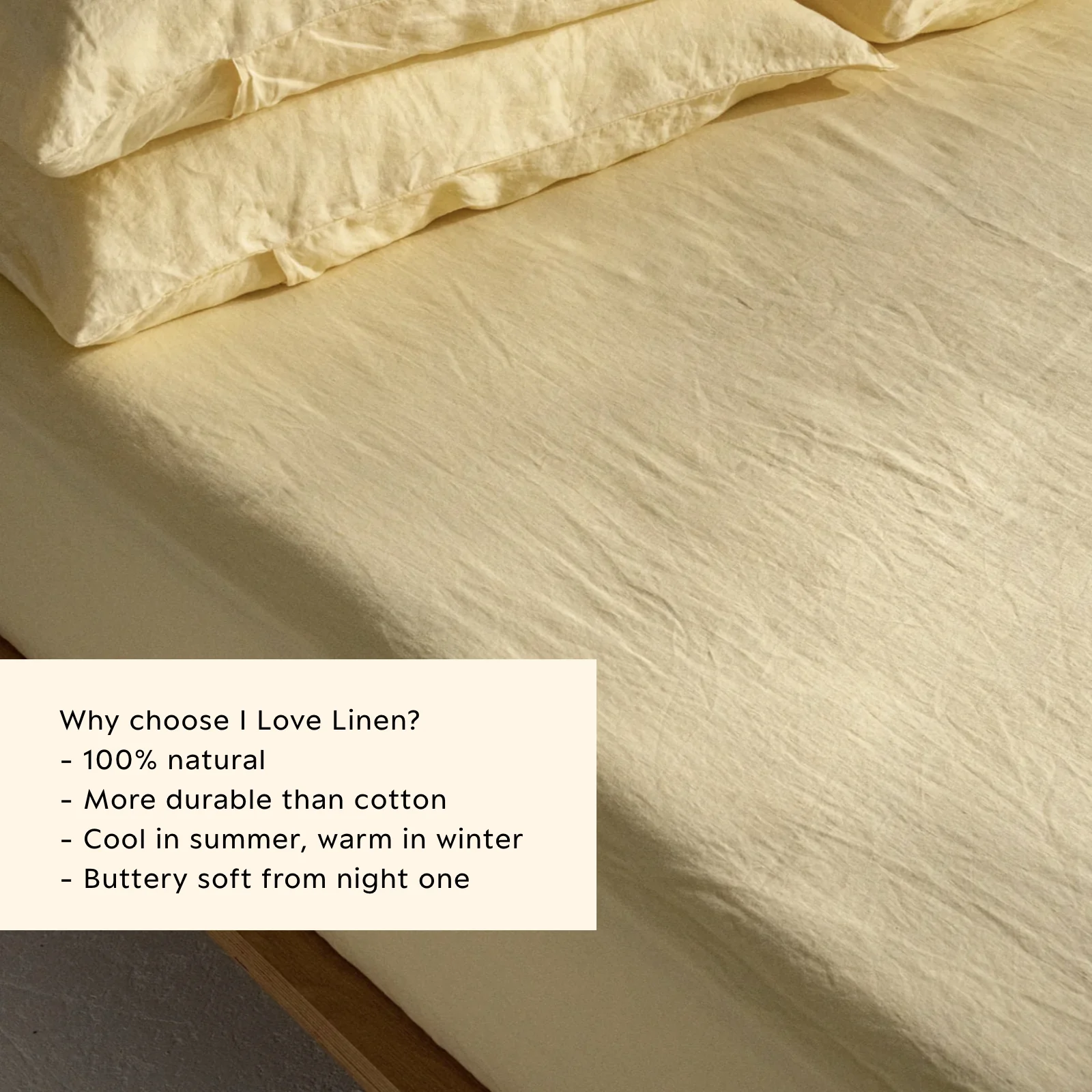 French Flax Linen Fitted Sheet in Daisy - Image 3