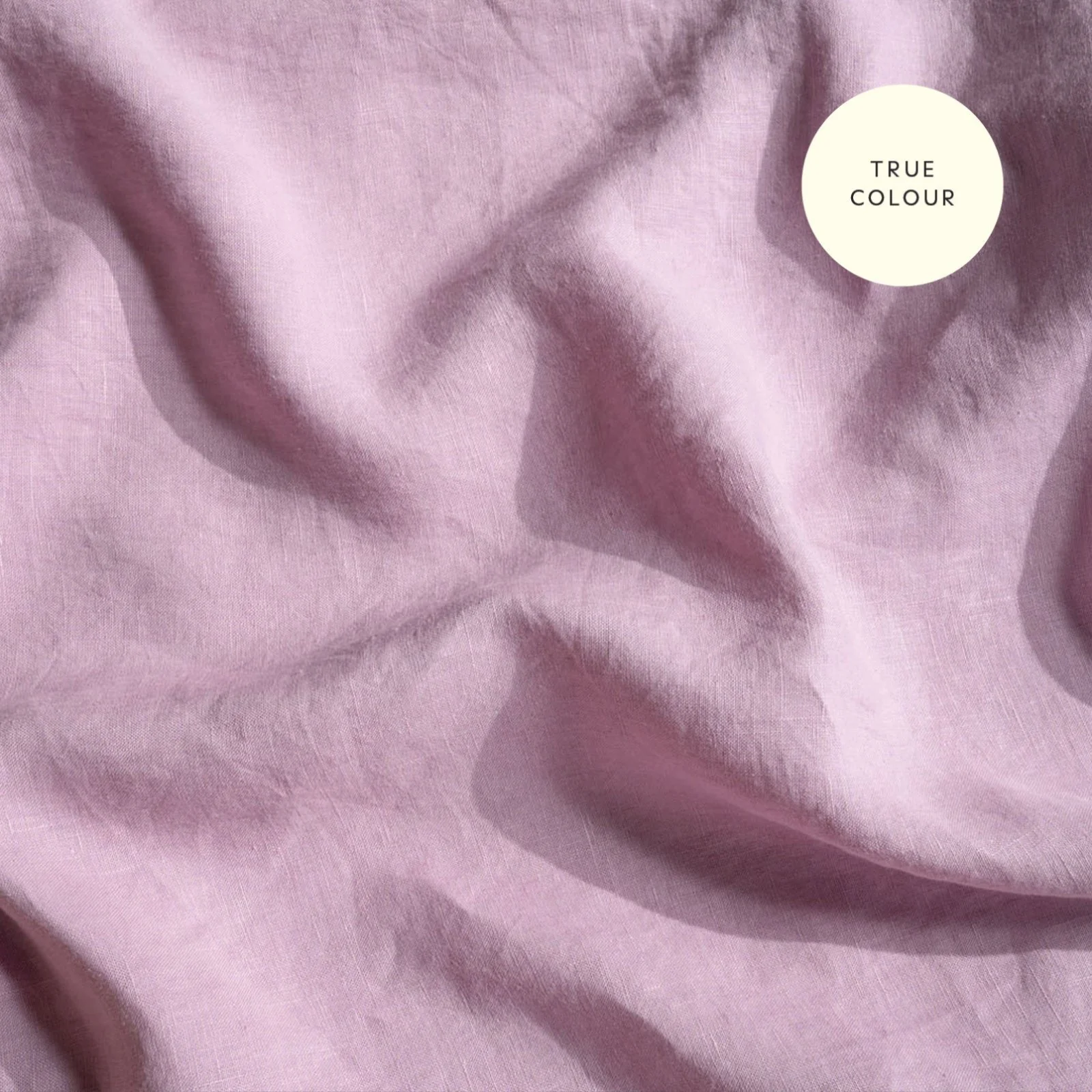 French Flax Linen Fitted Sheet in Lilac - Image 8