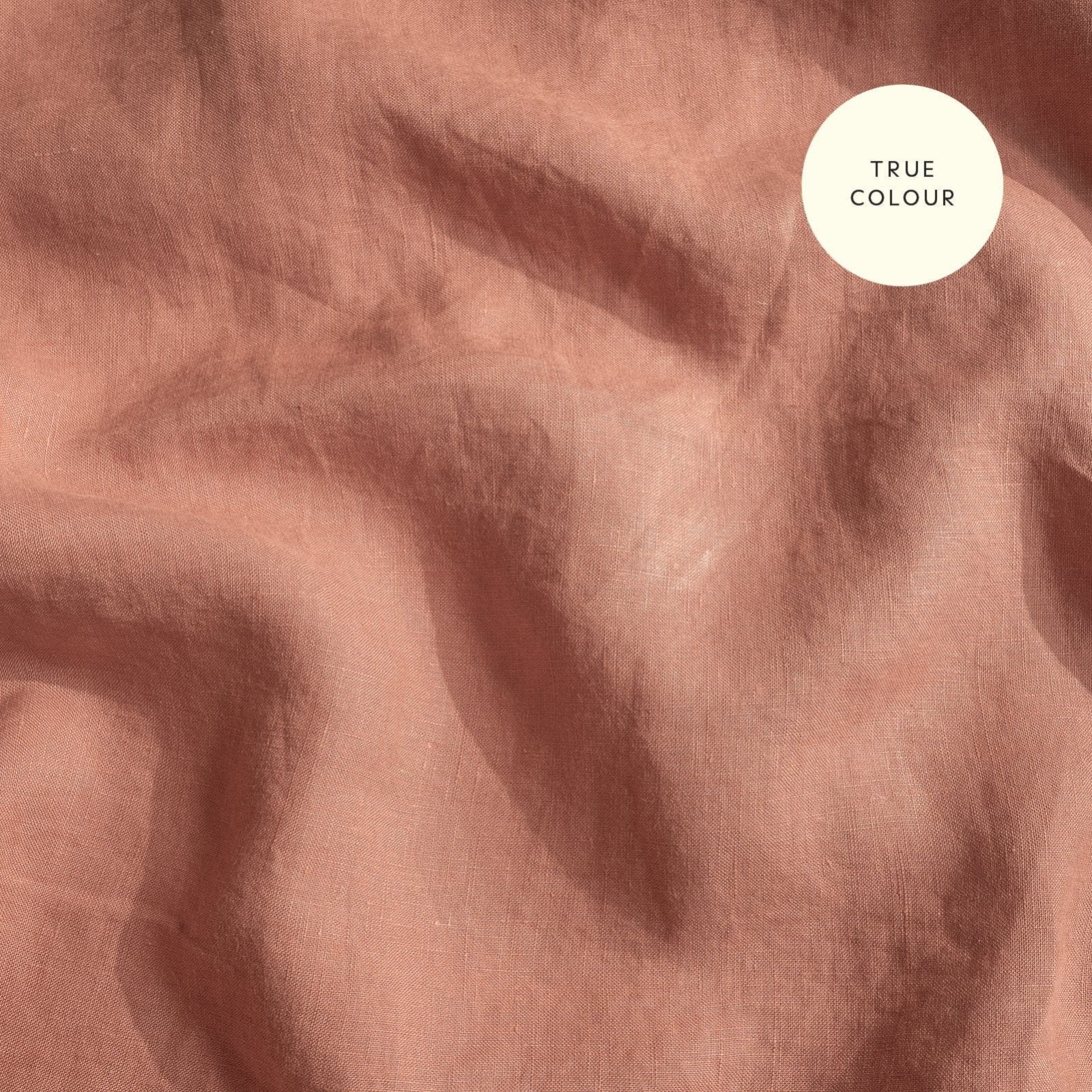 French Flax Linen Fitted Sheet in Rosa - Image 11