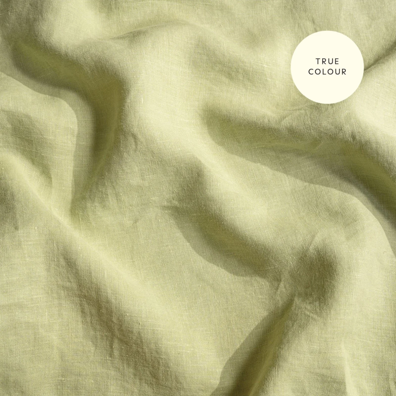 French Flax Linen Flat Sheet in Matcha - Image 11