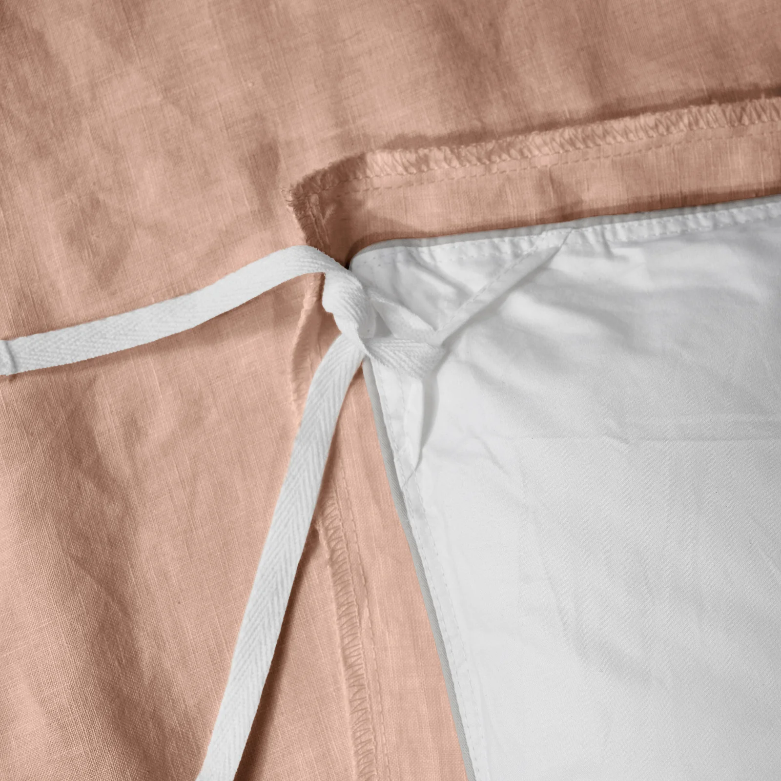 French Flax Linen Quilt Cover in Clay - Image 11