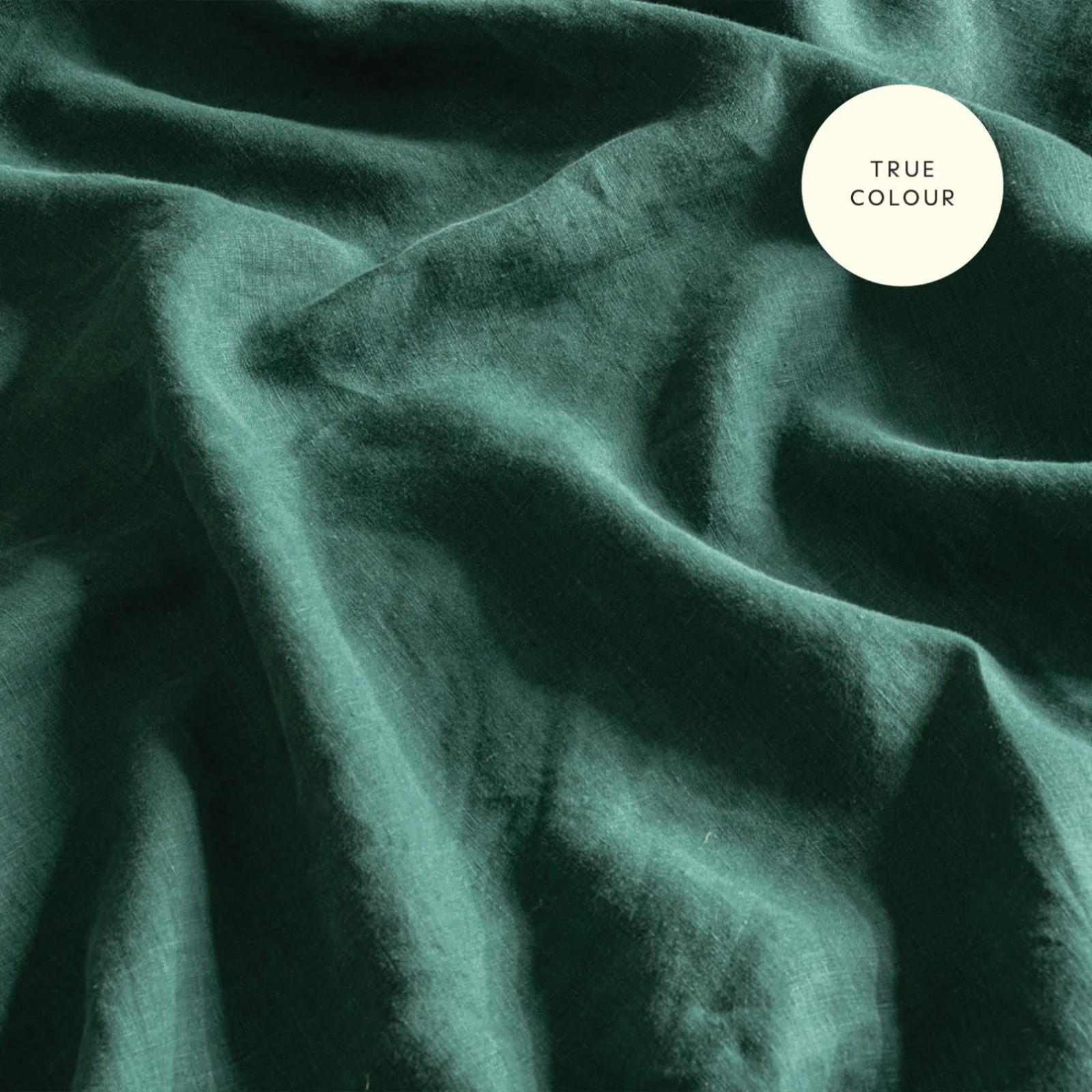 French Flax Linen Sheet Set in Jade - Image 13